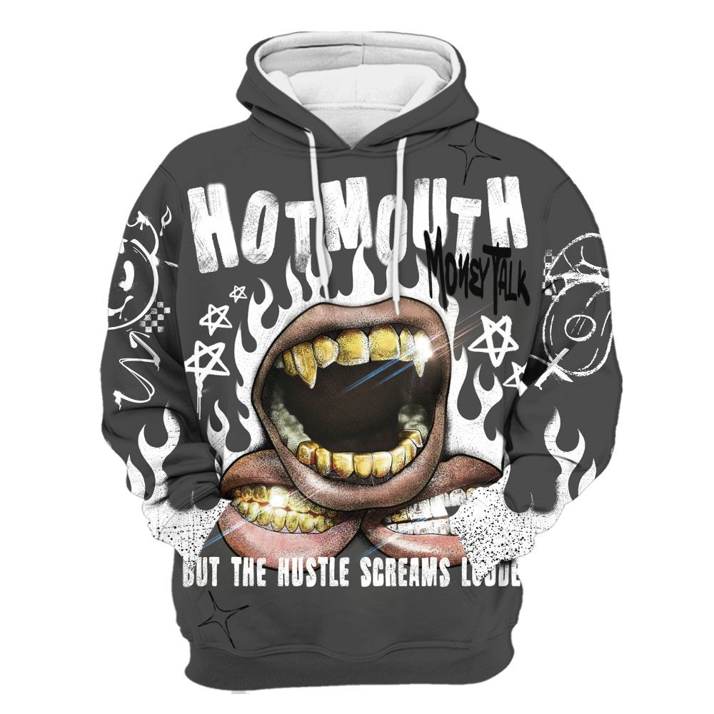 Hoodie To Match Fear 4s - Mouth Burning Street Style All Over Print