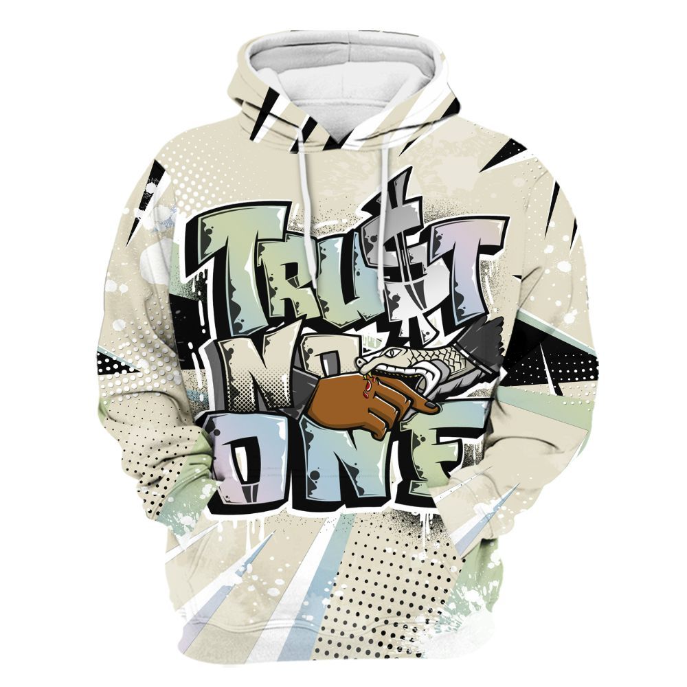 Hoodie To Match Joins Year Of The Snake 5s - Poly Trust No One Dripping All Over Print
