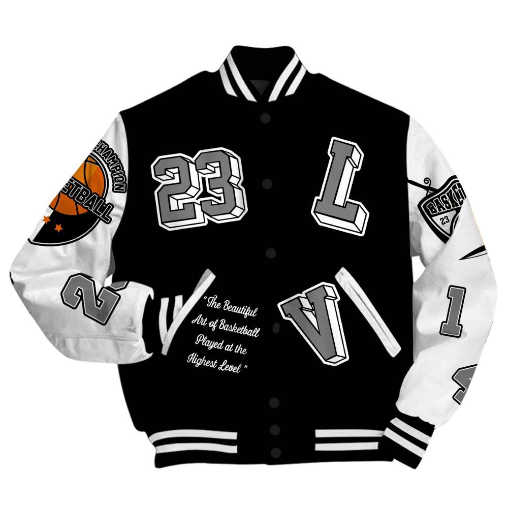 Varsity Jacket To Match Black Chrome 6s - The GOAT Got Em Streetwear All Over Print