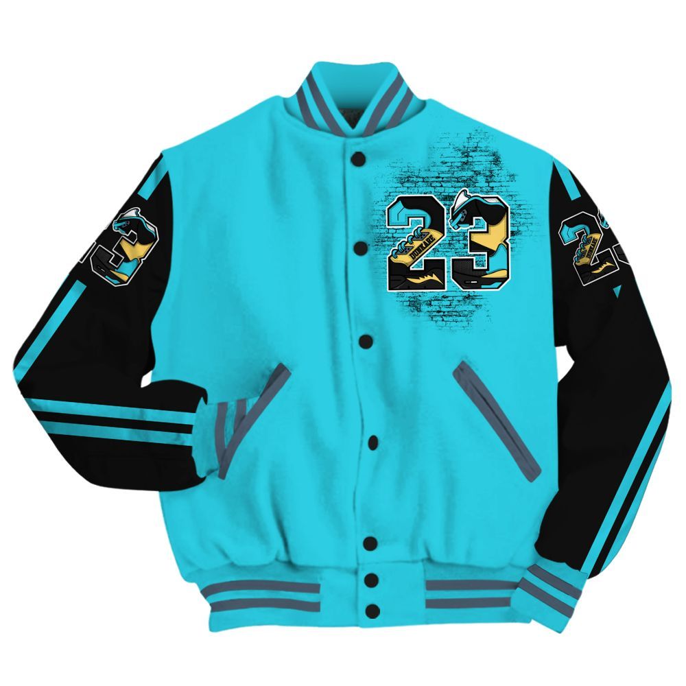 Varsity Jacket To Match Retro Gamma Blue 11s - Custom Name Number 23 5s All Over Print
