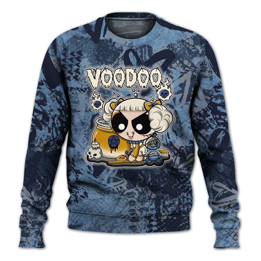 Sweatshirt To Match High OG First In Flight 1s - Voodooz Heart Grunge All Over Print