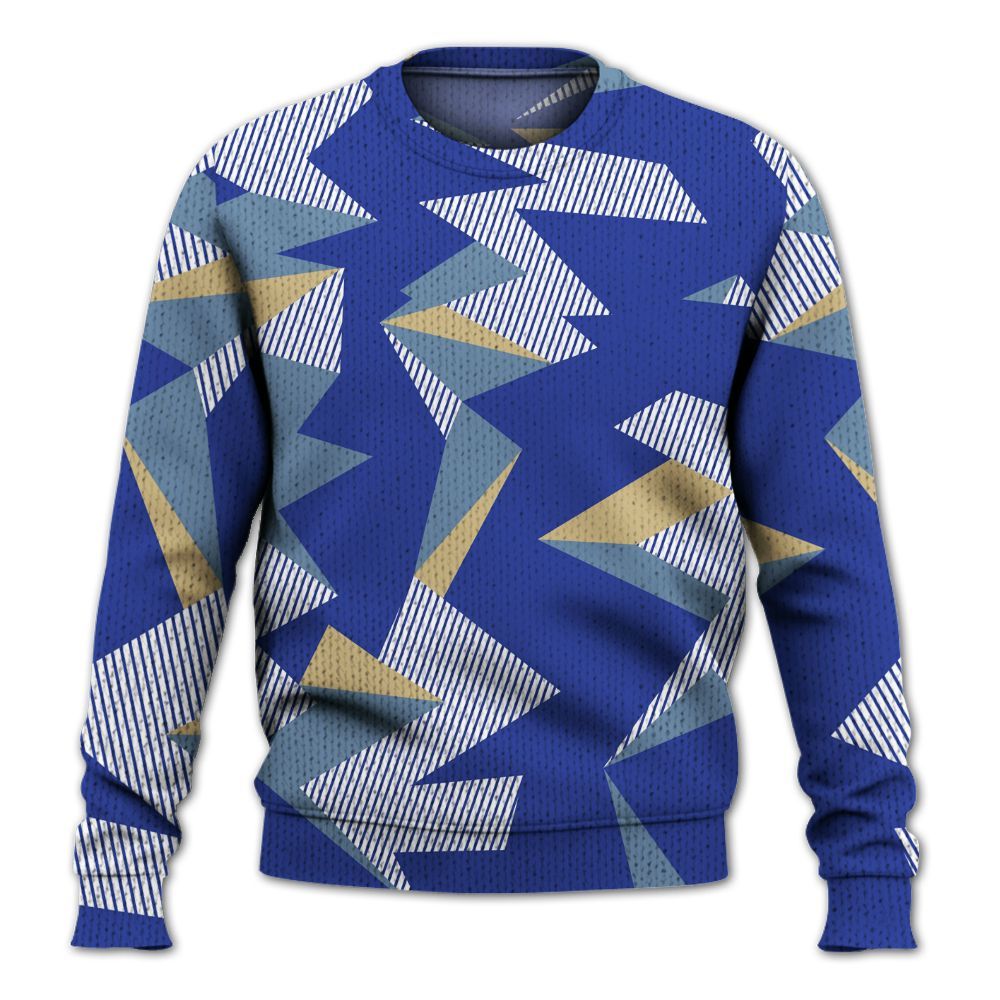 Knitted Sweater To Match Air 180 Concord - Geometric Camouflage Pattern