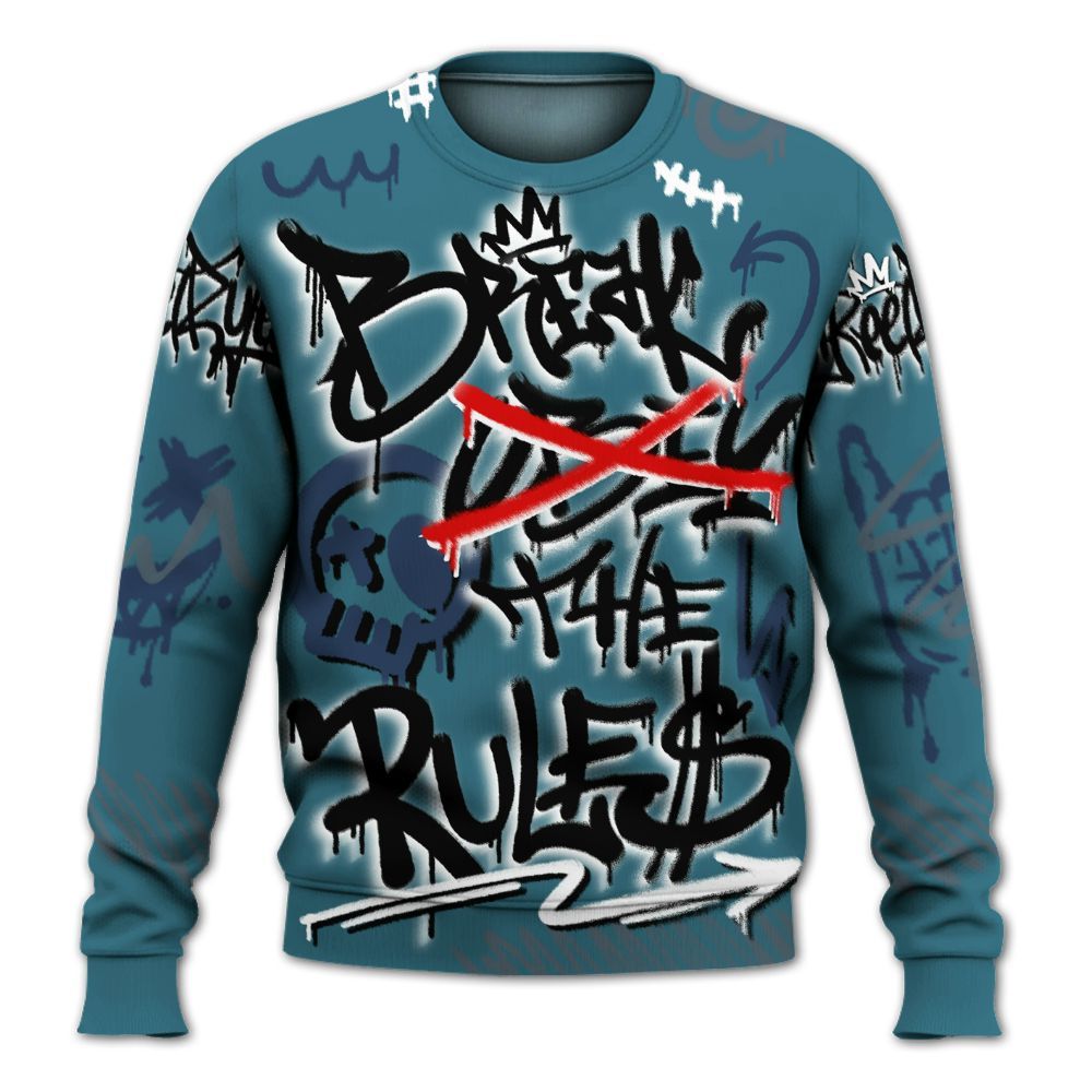 Sweatshirt To Match Air Foamposite Kazuya Mishima - Break Rules Streetwear All Over Print