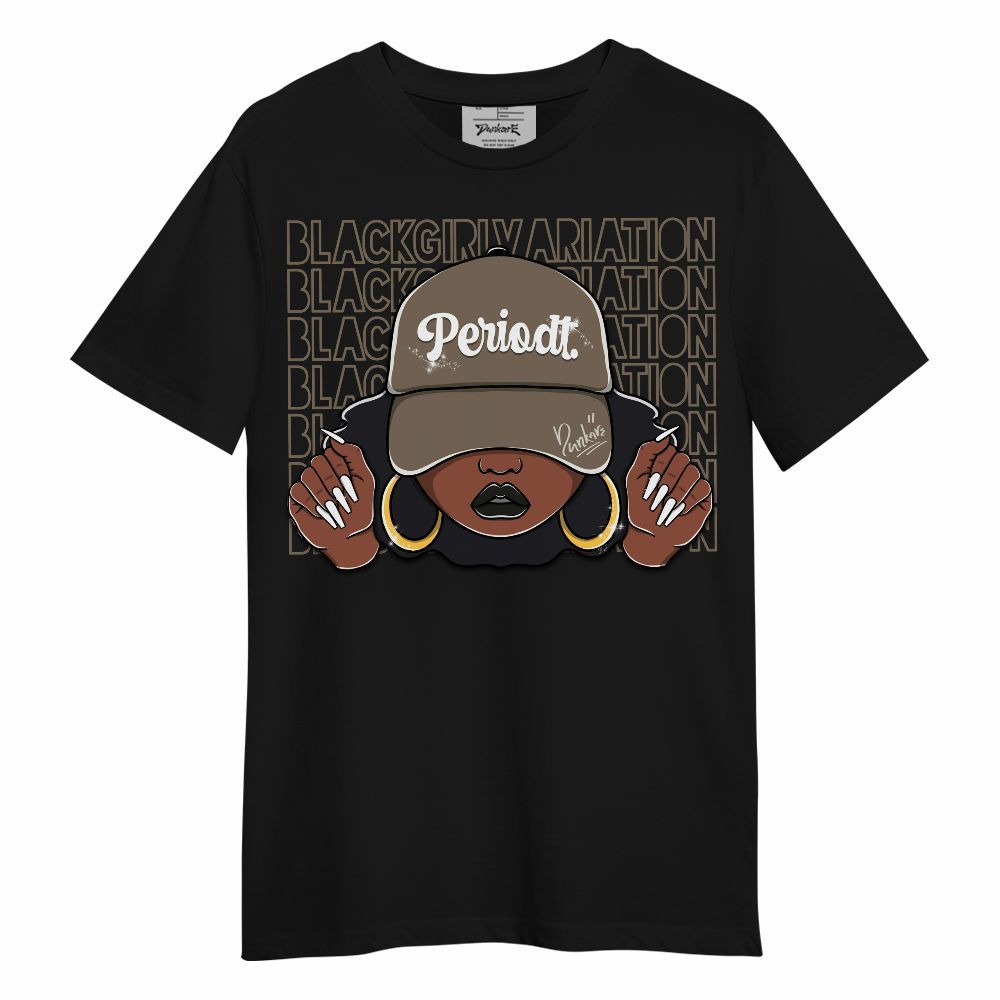 Shirt To Match Low OG Dark Mocha 1s - Black Girl Variation Unisex Shirt