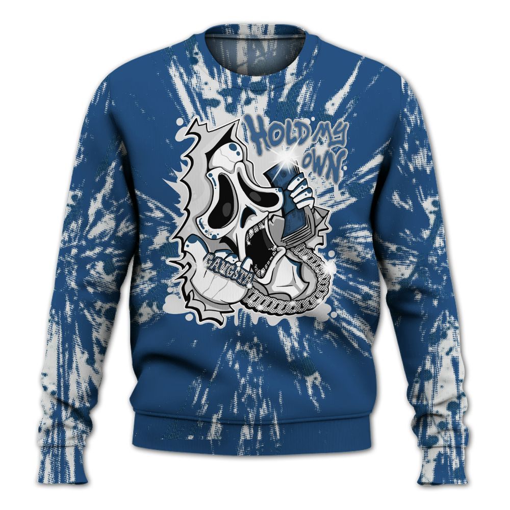 Sweatshirt To Match High OG Midnight Navy 1s - Hold My Own Graphic Halloween All Over Print