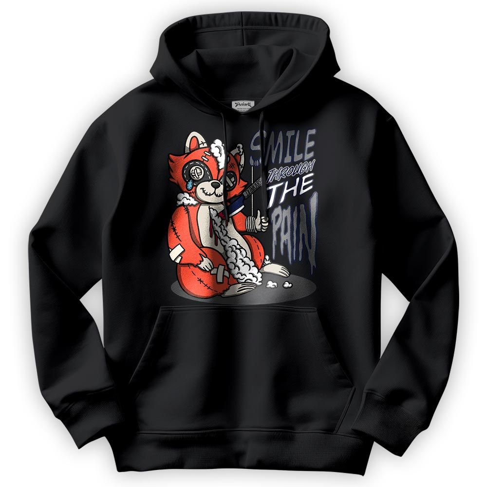 Sweatshirt To Match Georgia Peach 3s Hoodie - Smile Through The Pain Raccoon Hoodie 0405 DNY