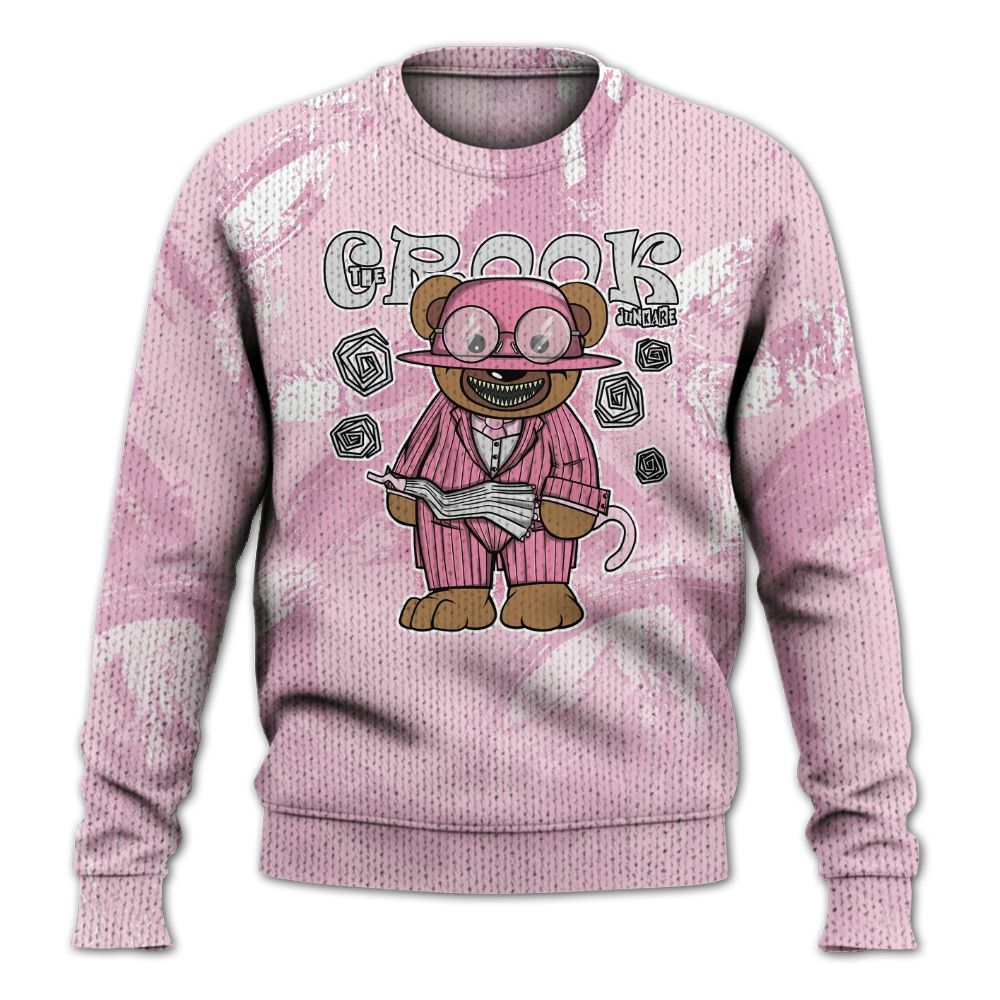 Knitted Sweater To Match Orchid 4s - Swindler Bear Circle Slpash