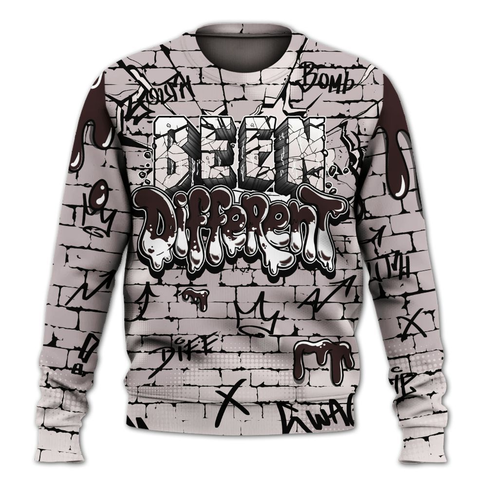 Sweatshirt To Match AMM Air Smokey Mauve 6s - Been Different All Over Print