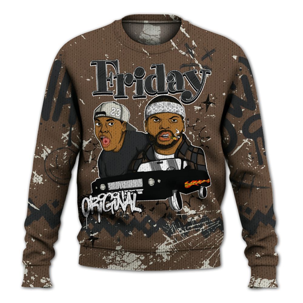 Knitted Sweater To Match Palomino 1s - Friday Sneaker Crayon