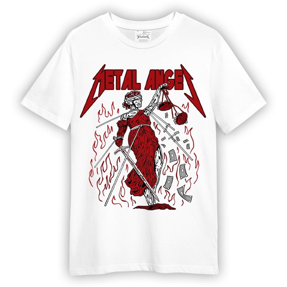Shirt To Match Red Taxi 12s - Metal Angel Skeleton Shirt Unisex