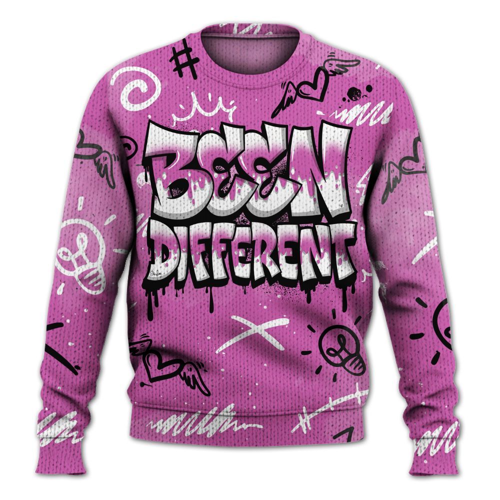 Knitted Sweater To Match Hyper Violet 4s - Drip Been Di2ferent