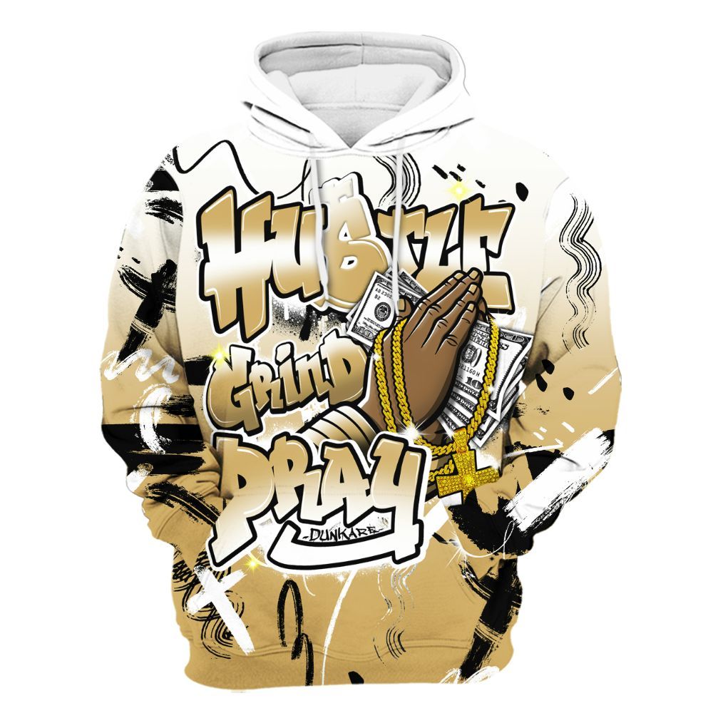 Hoodie To Match Craft Paris 6s - Money Hustle Grind Pray All Over Print