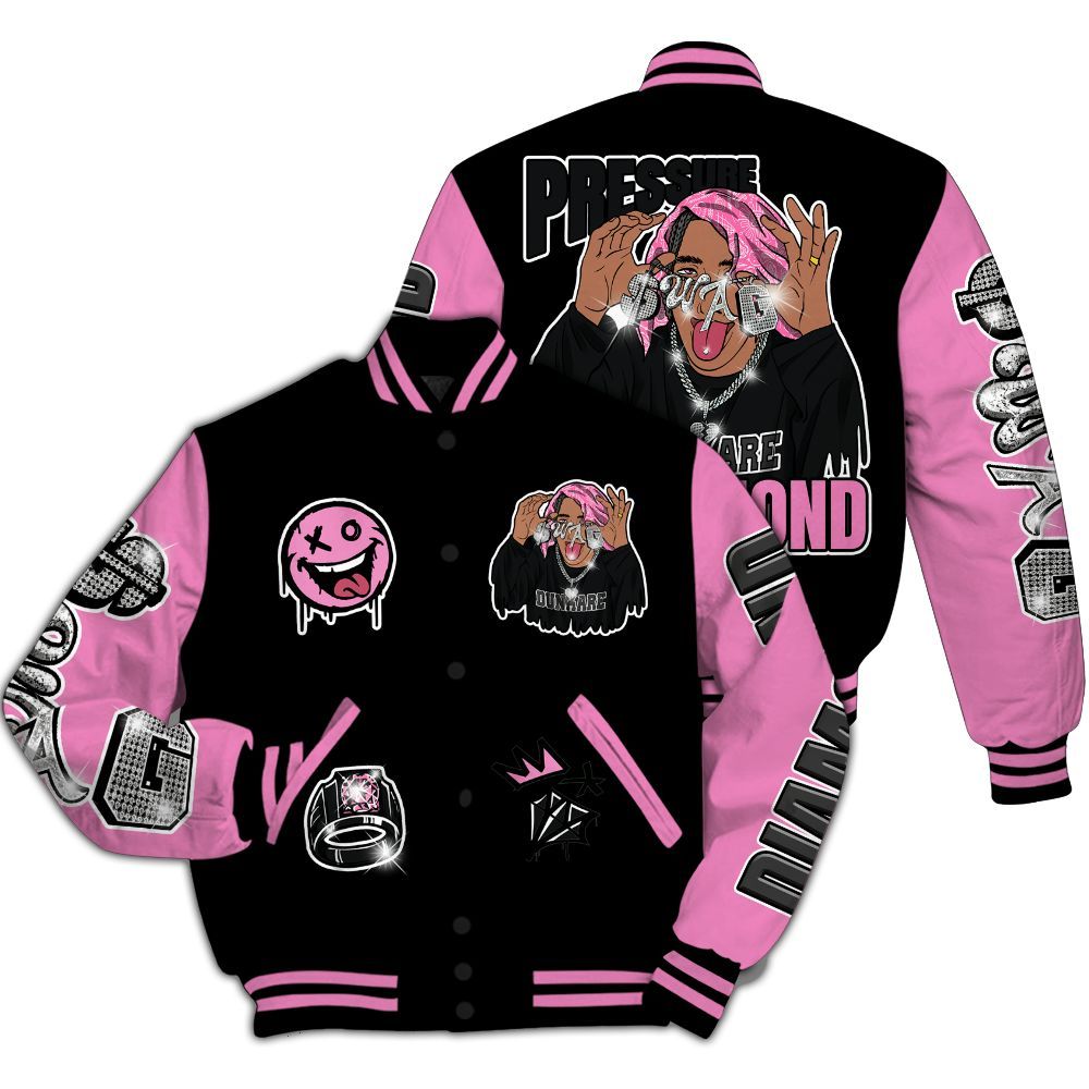 Varsity Jacket To Match Untouchable And Moments Black - Pressures Makes Varsity Jacket To Match All Over Print