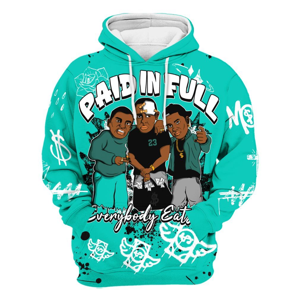 Hoodie To Match Air Max 95 Dark Tiffany - Everybody Paid In Full Crayon All Over Print