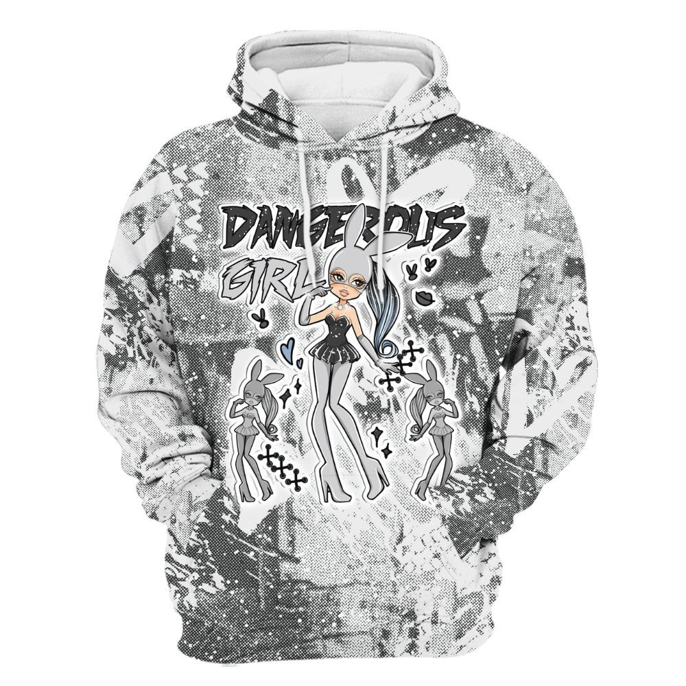 Hoodie To Match Reverse Oreo 6s - Dangerous.Girl Heart Grunge All Over Print