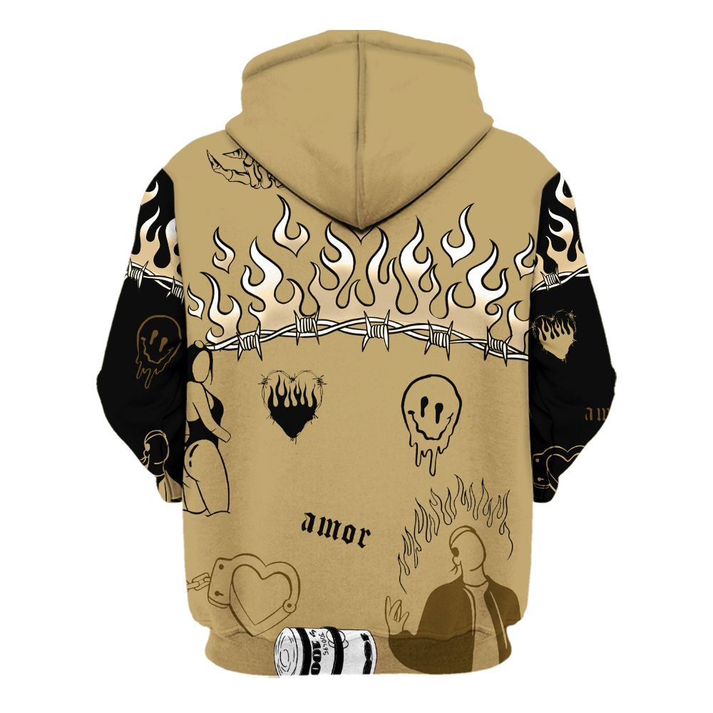 Hoodie To Match Black LD 1000 - Snake Trust No One All Over Print