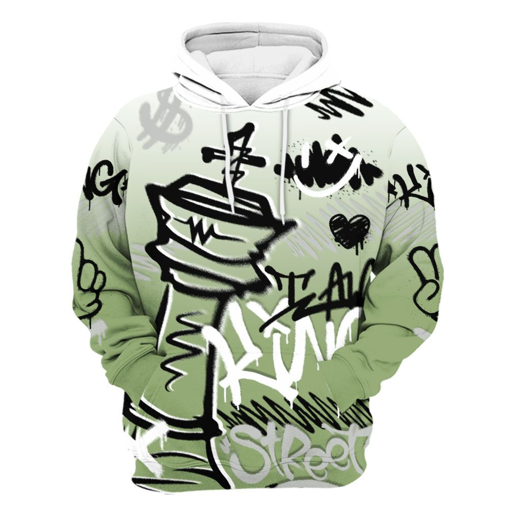 Hoodie To Match Oil Green 4s - Street King Chess Streetwear All Over Print