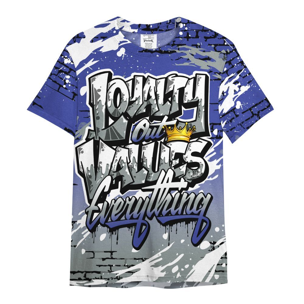 Shirt To Match Shox TL Royal - Values Of Loyalty Drip All Over Print