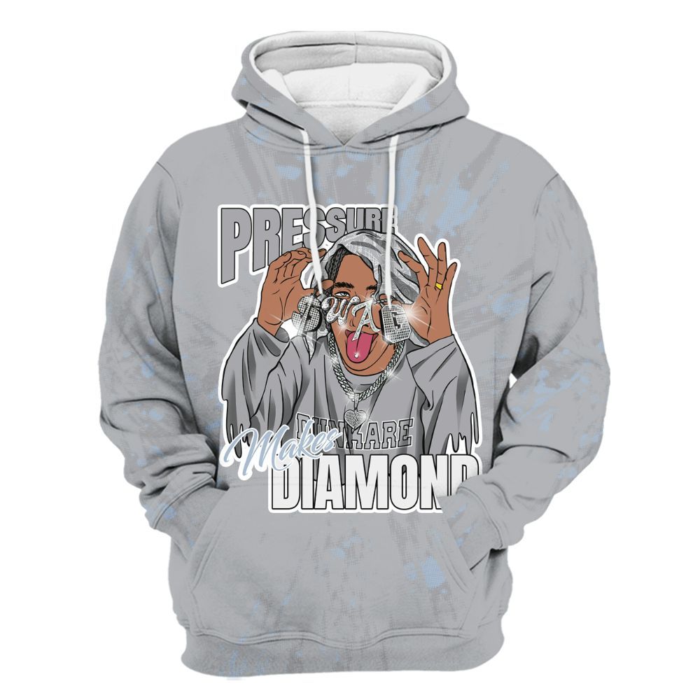 Hoodie To Match Low OG Wolf Grey 1s - Pressures Makes Hoodie To Match Lux All Over Print