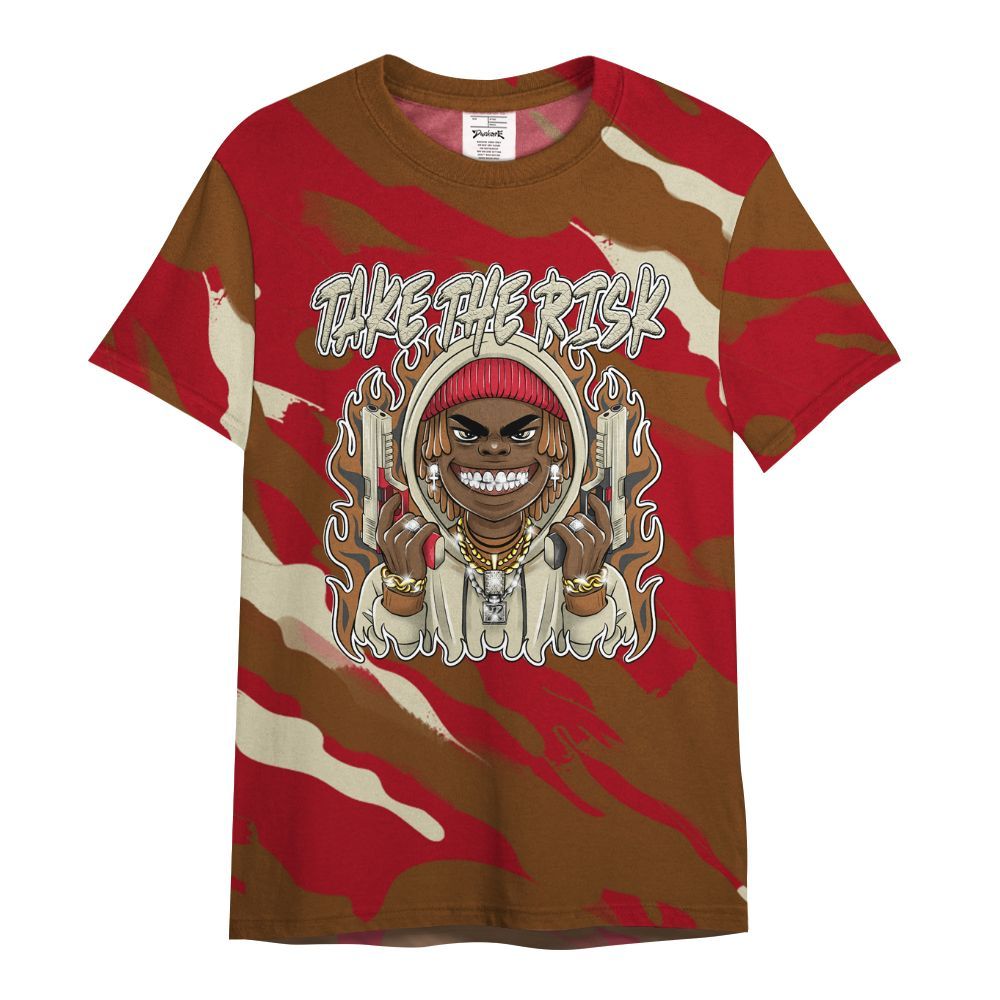 Shirt To Match Archaeo Brown 5s - Take The Risk Colored All Over Print