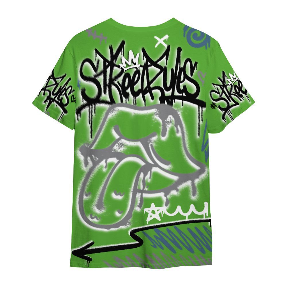 Shirt To Match Retro Green Bean 5s - Break Rules Streetwear All Over Print