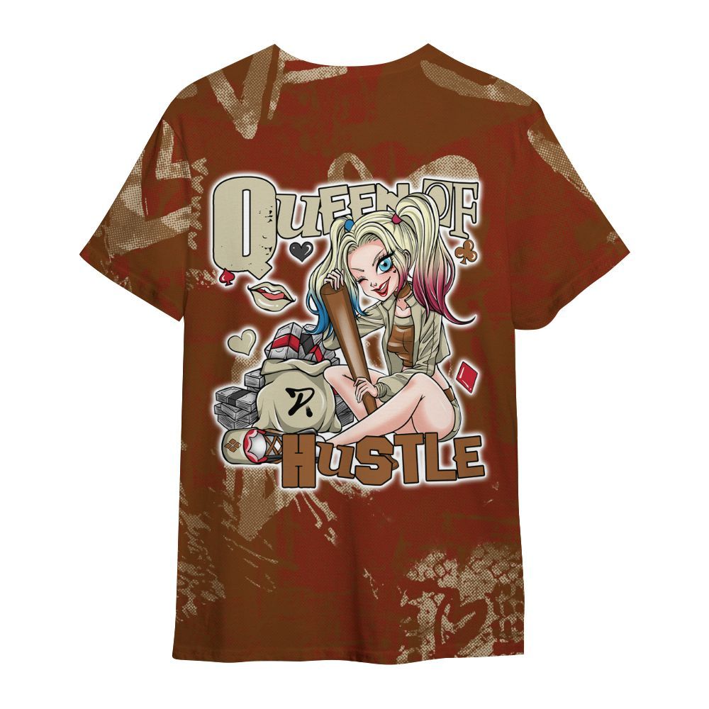 Shirt To Match Archaeo Brown 5s - Hustles Quiinn Heart Grunge All Over Print