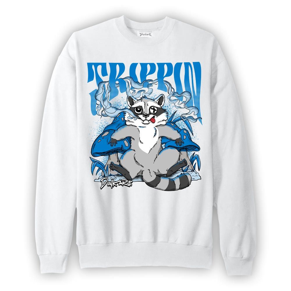 Sweatshirt To match Industrial Blue 4s Sweatshirt - Trippin Raccoon Graphic 1405 DNY