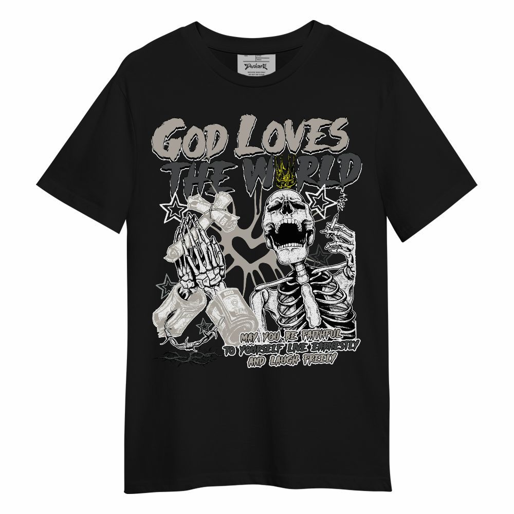 Shirt To Match Dunk Low Appears Oreo - God Loves The World Unisex Shirt