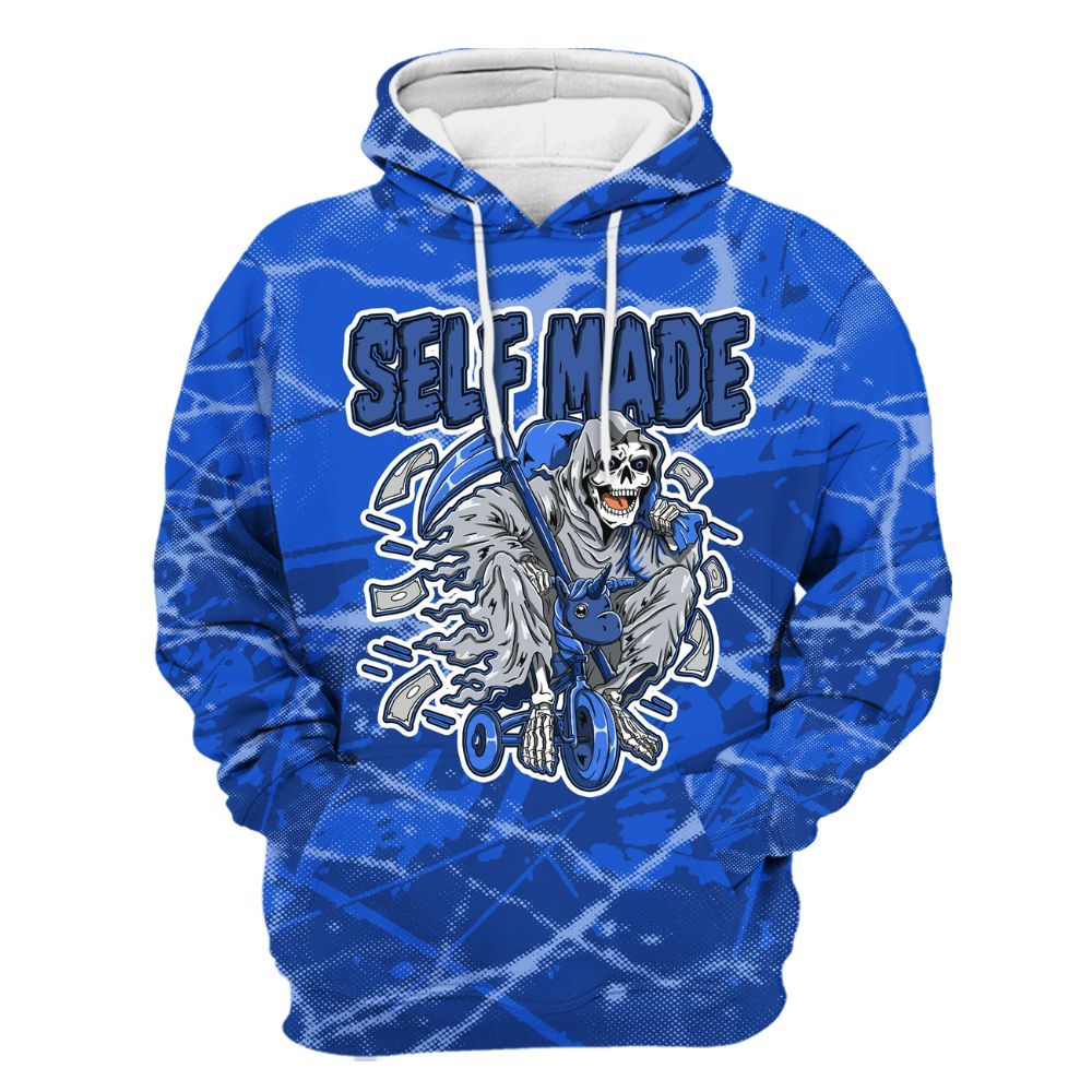 Hoodie To Match Air Foamposite One Royal - Self Make Skeleton Profound All Over Print