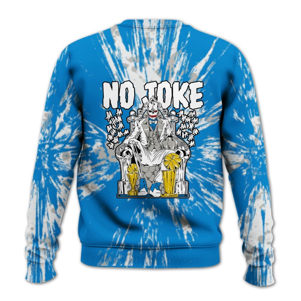 Sweatshirt To Match Industrial Blue 4s - Ain't Joke Skeleton Luxury All Over Print