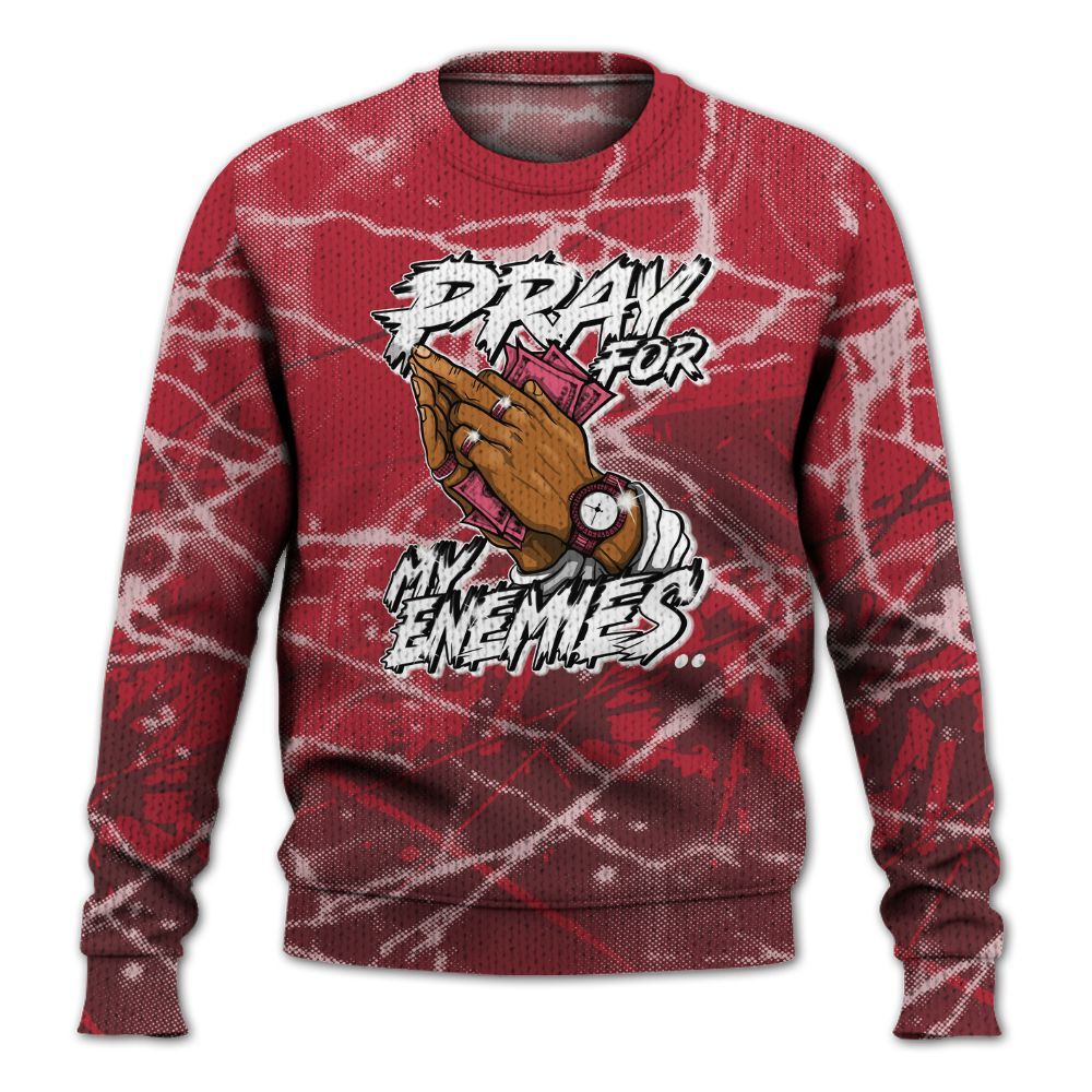 Knitted Sweater To Match Black Toe 14s - Prayed For Enemies Graphic