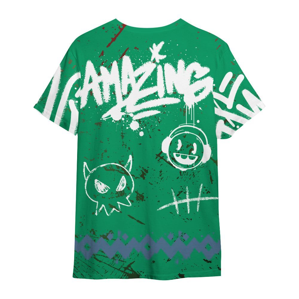 Shirt To Match Foamposite Pro Pine Green 2025 - Friday Sneaker Crayon All Over Print