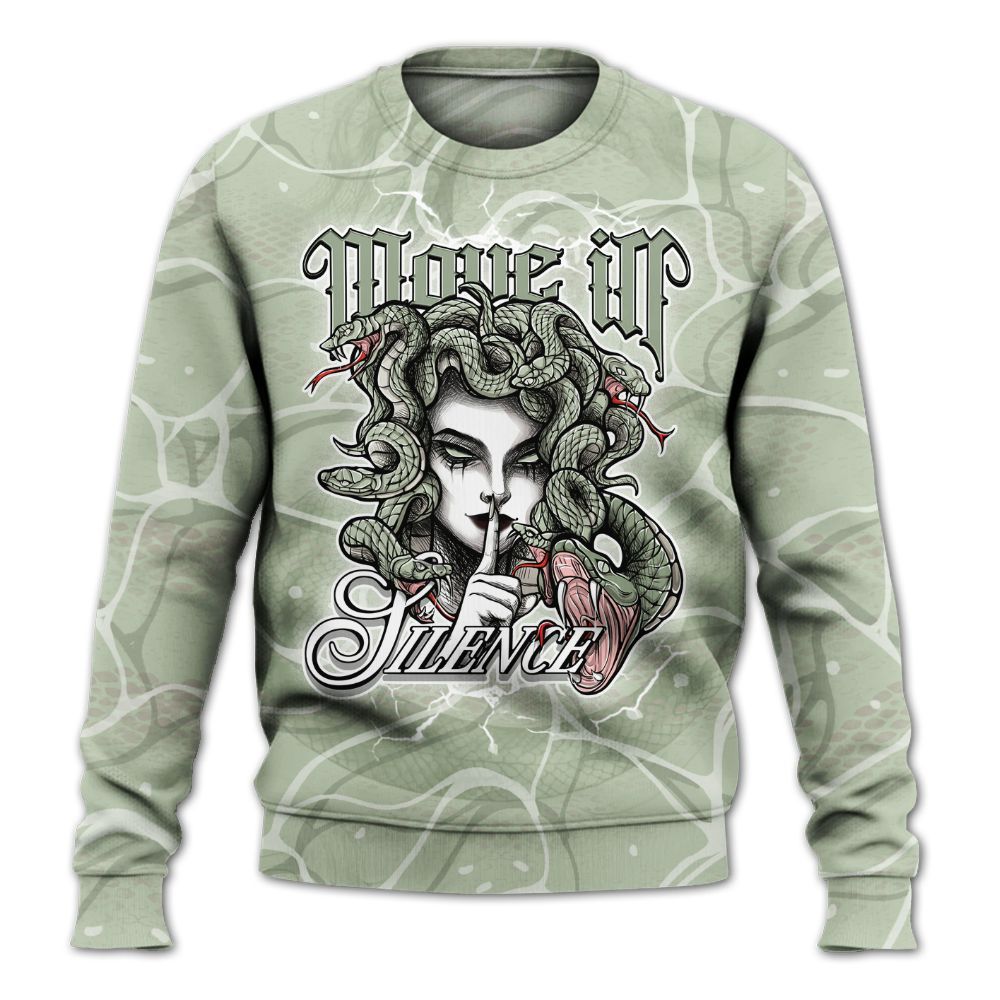 Sweatshirt To Match Seafoam Sail 4s - Girl Move In Silence All Over Print
