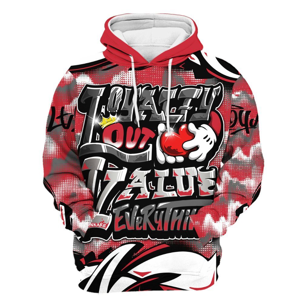 Hoodie To Match Bunny 2025 8s - Loyalty Out Value Graffiti All Over Print