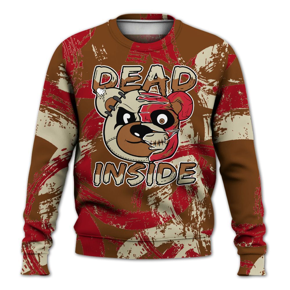 Sweatshirt To Match Archaeo Brown 5s - Lifeless Bear Circle Slpash All Over Print