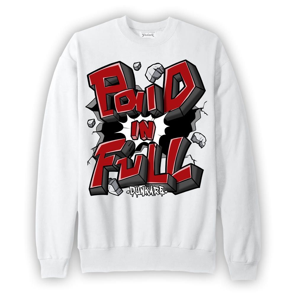 Sweatshirt To match Red Taxi 12s Sweatshirt - Paid In Full Graphic 0205 NMP