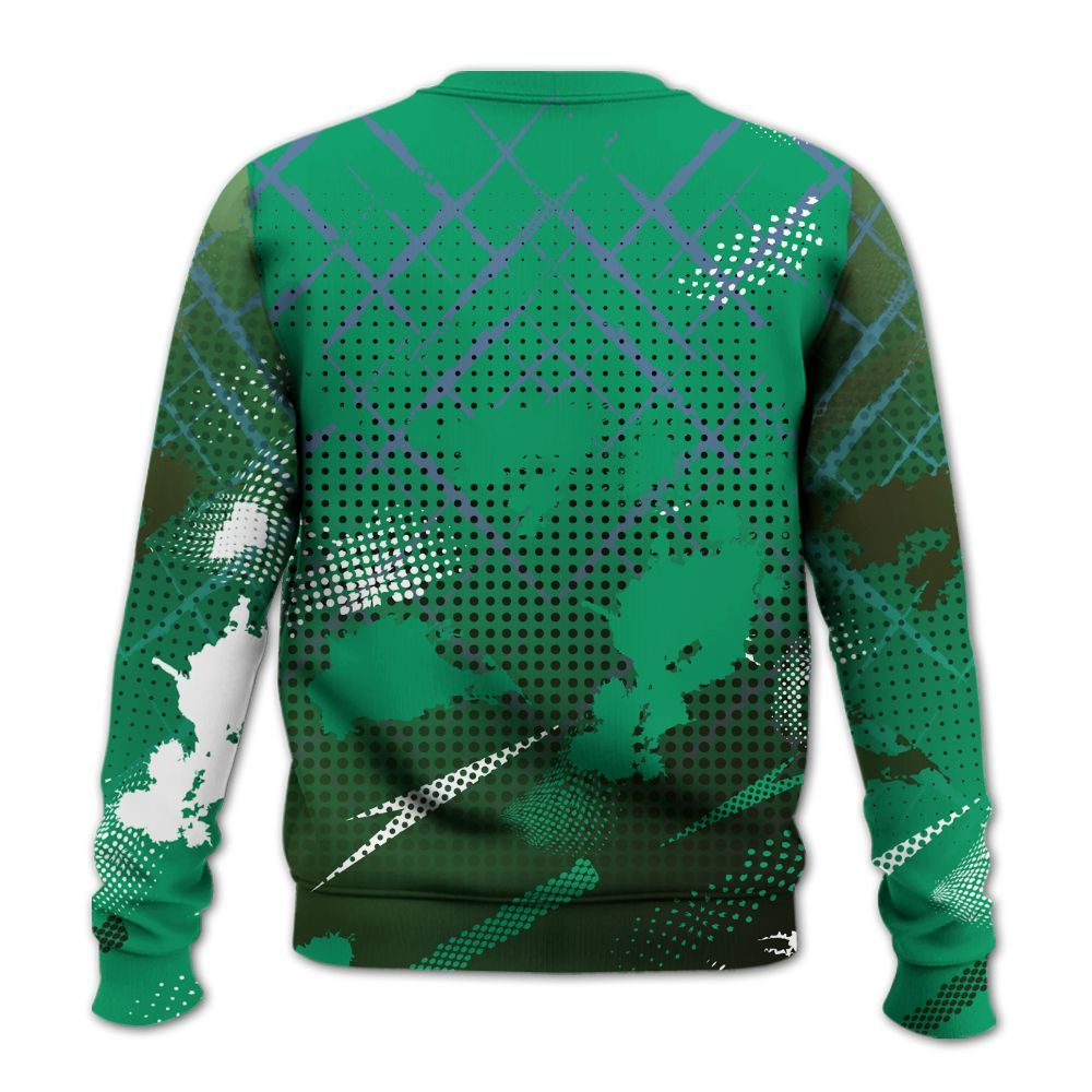Sweatshirt To Match Foamposite Pro Pine Green 2025 - Halftone Stand Business Dripping All Over Print