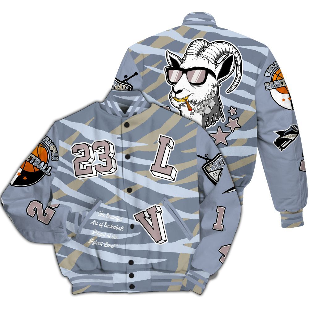 Varsity Jacket To Match Ja 2 Induction - The GOAT Got Em Streetwear All Over Print