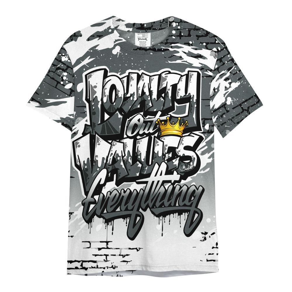 Shirt To Match Black RM Nigel Sylvester 4s - Values Of Loyalty Drip All Over Print