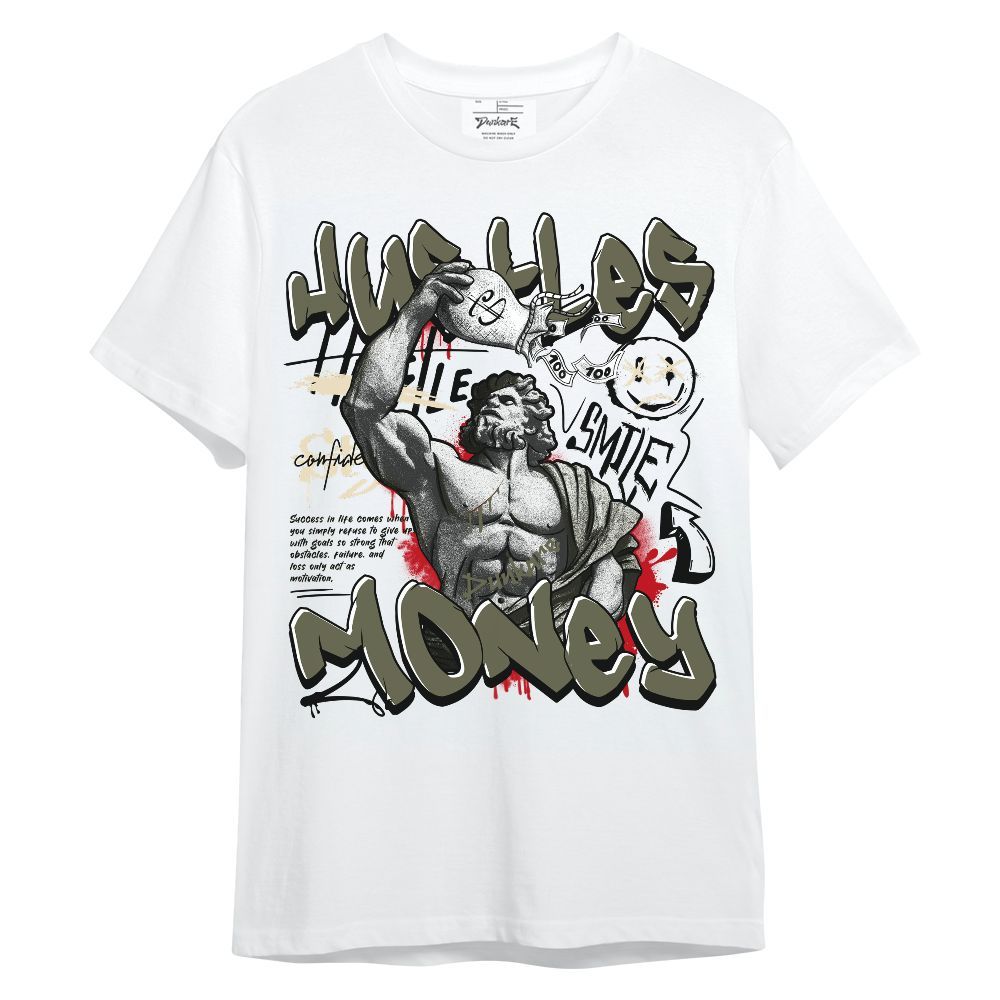 Shirt To Match Low OG Medium Olive 1s - Graphic Hustle Money Unisex Shirt