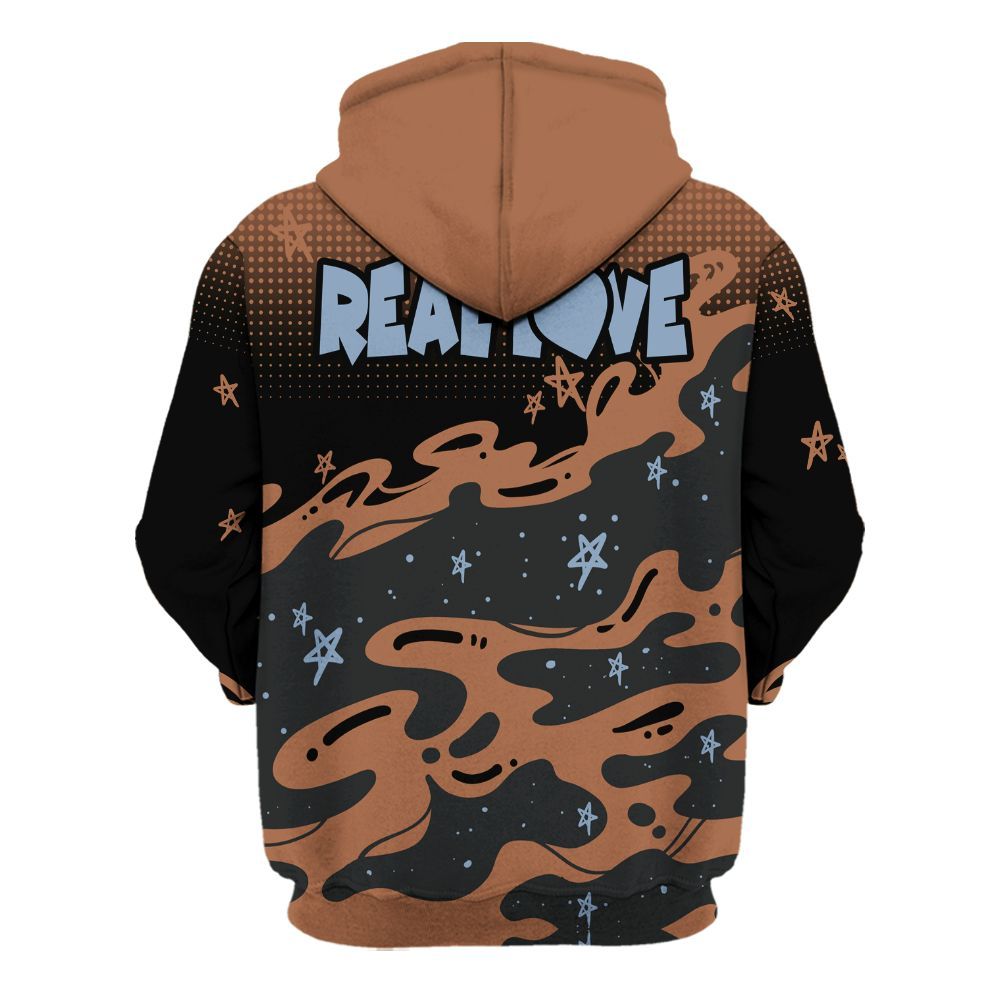 Hoodie To Match Air Foamposite Metallic Copper - Sincere Fondness Bear Stars All Over Print