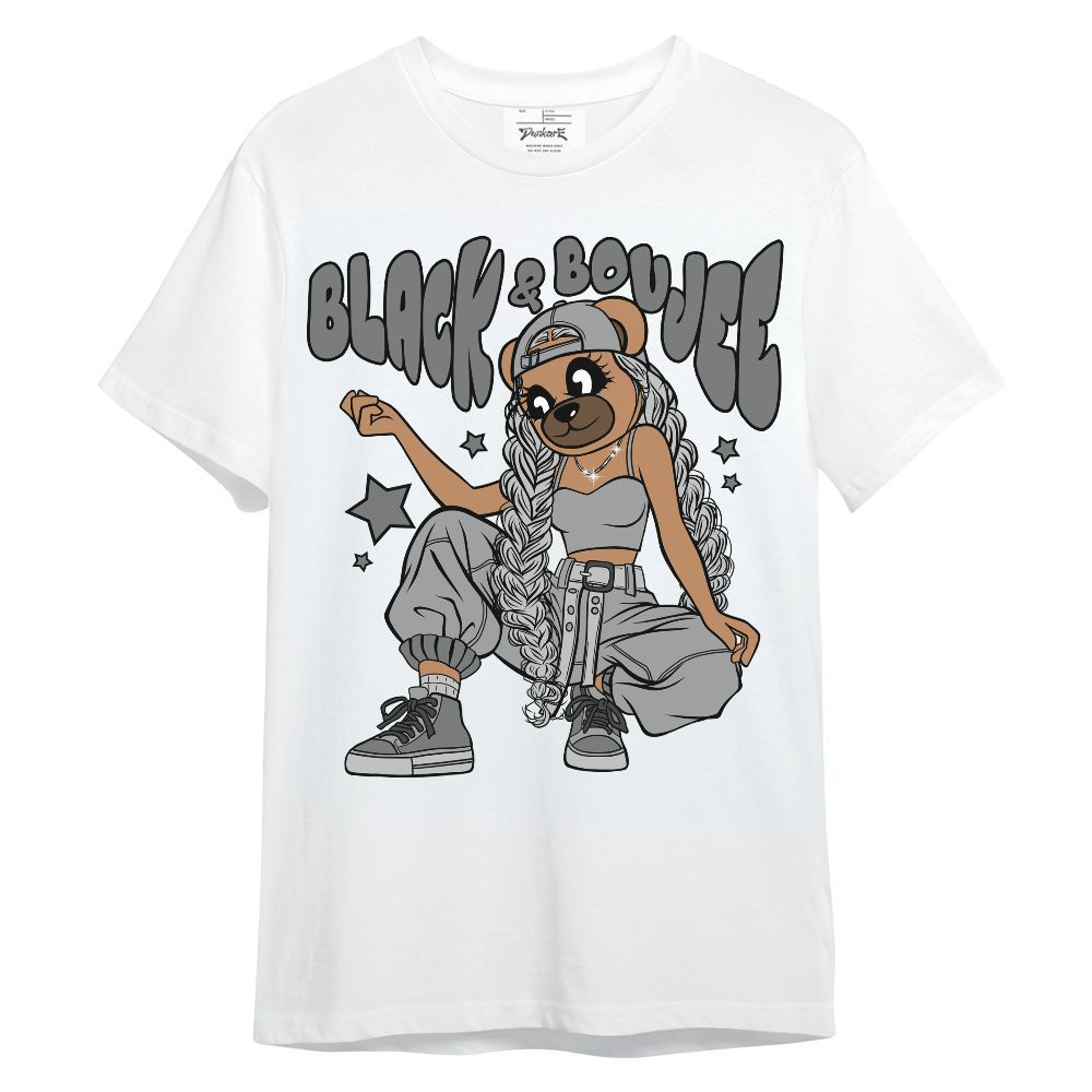 Shirt To Match Black Wolf Grey 12s - Boujee Girls Bear Unisex Shirt
