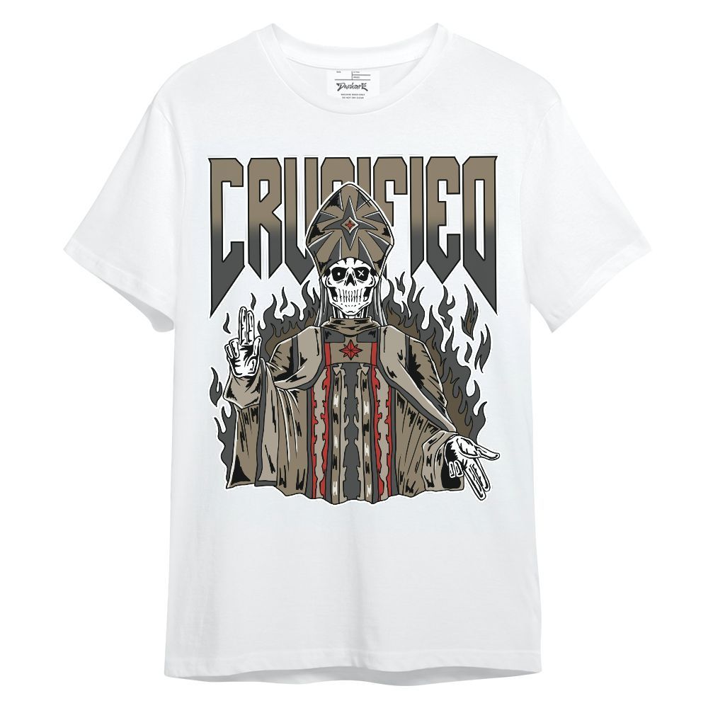 Shirt To Match Olive 9s - Crucified Skeleton Unisex Shirt