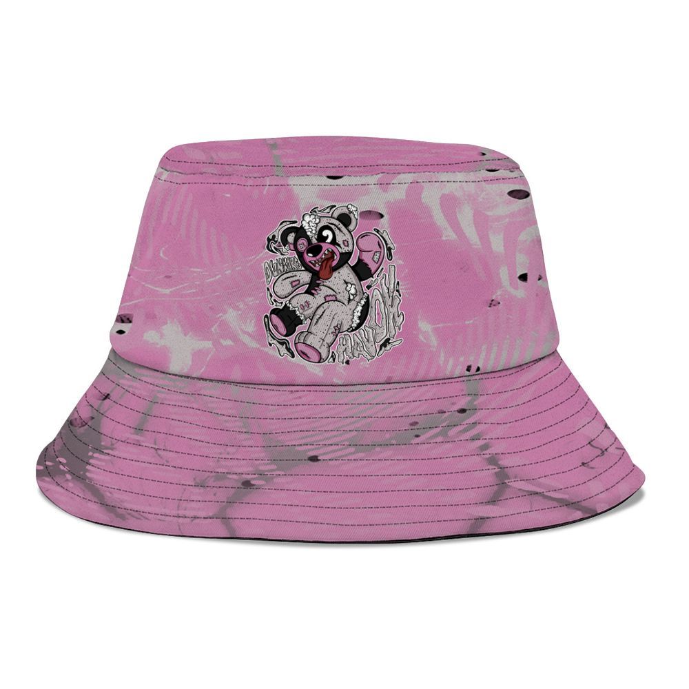 Bucket Hat To Match Neutral Grey Black White Orchid 4s - Havok Bear Graphic