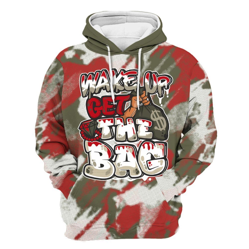 Hoodie To Match Low OG Medium Olive 1s - Get More Bags Abstract All Over Print