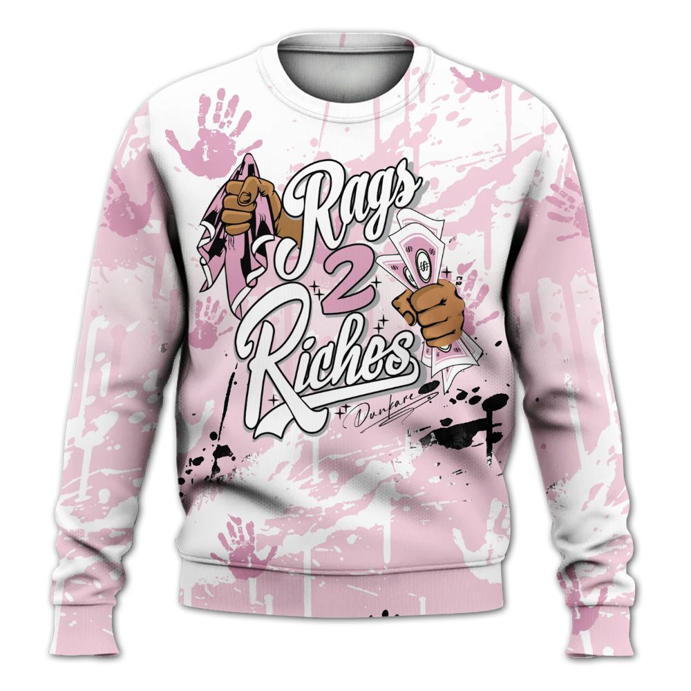 Sweatshirt To Match Orchid 4s - Rag 2 Riches All Over Print