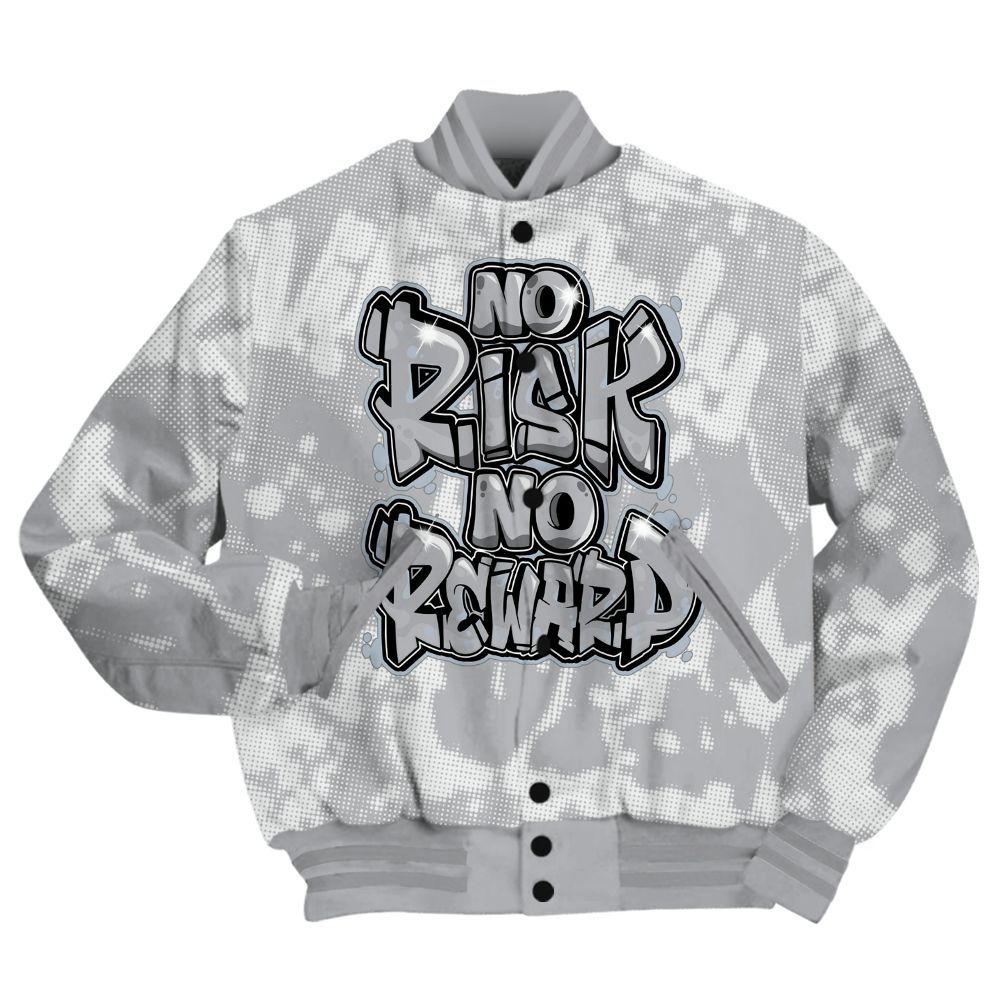 Varsity Jacket To Match Low OG Wolf Grey 1s Shirt - No Risks No Reward Street All Over Print