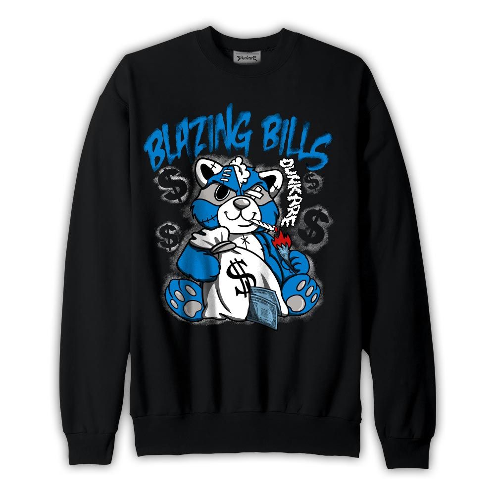 Sweatshirt To match Sweatshirt Blazing Bills Raccoon, Military Blue 4s Sweatshirt To Match Sneaker 1704 DNY