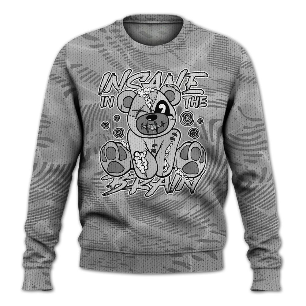 Knitted Sweater To Match Black Wolf Grey 12s - Insanes Bear Fume