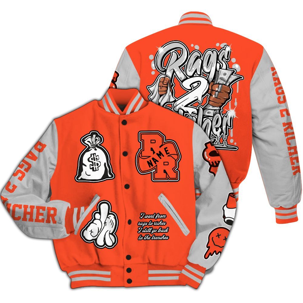 Varsity Jacket To Match Air Max 1 86 Cosmic Clay - Rag 2 Rich Graphic Custom Name All Over Print